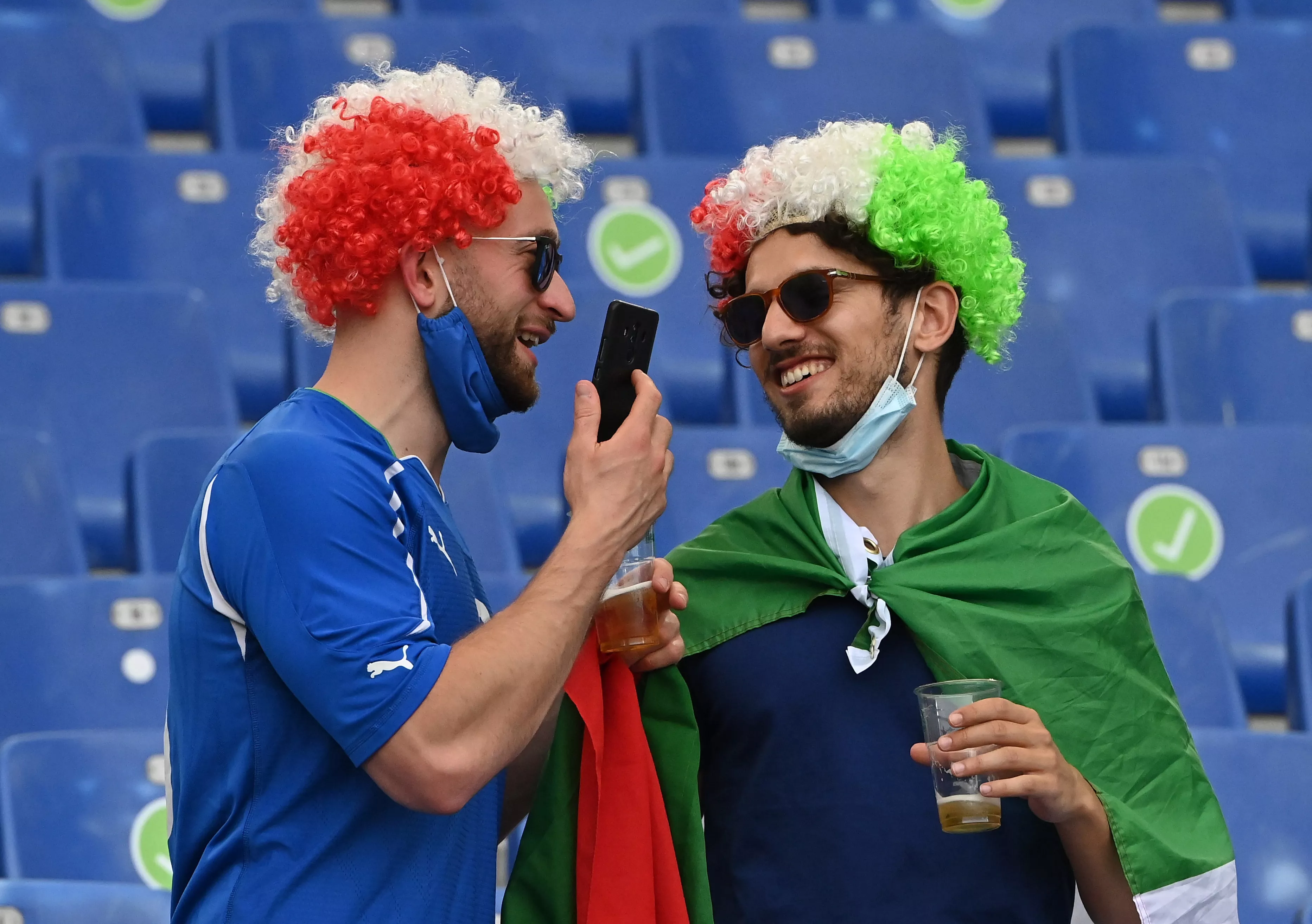 Італійськи вболівальники на Євро-2020