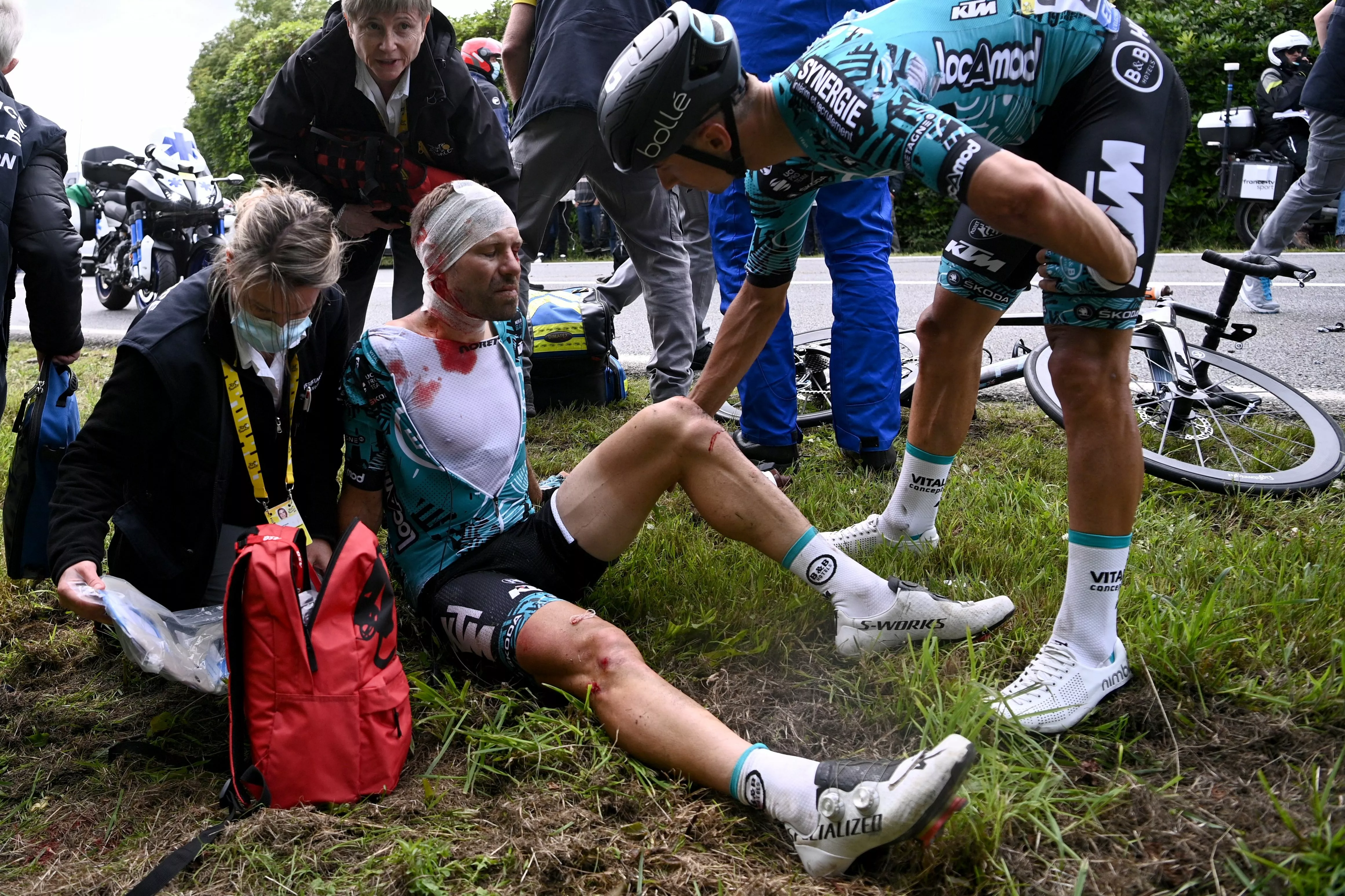 Последствия завала на "Тур де Франс"