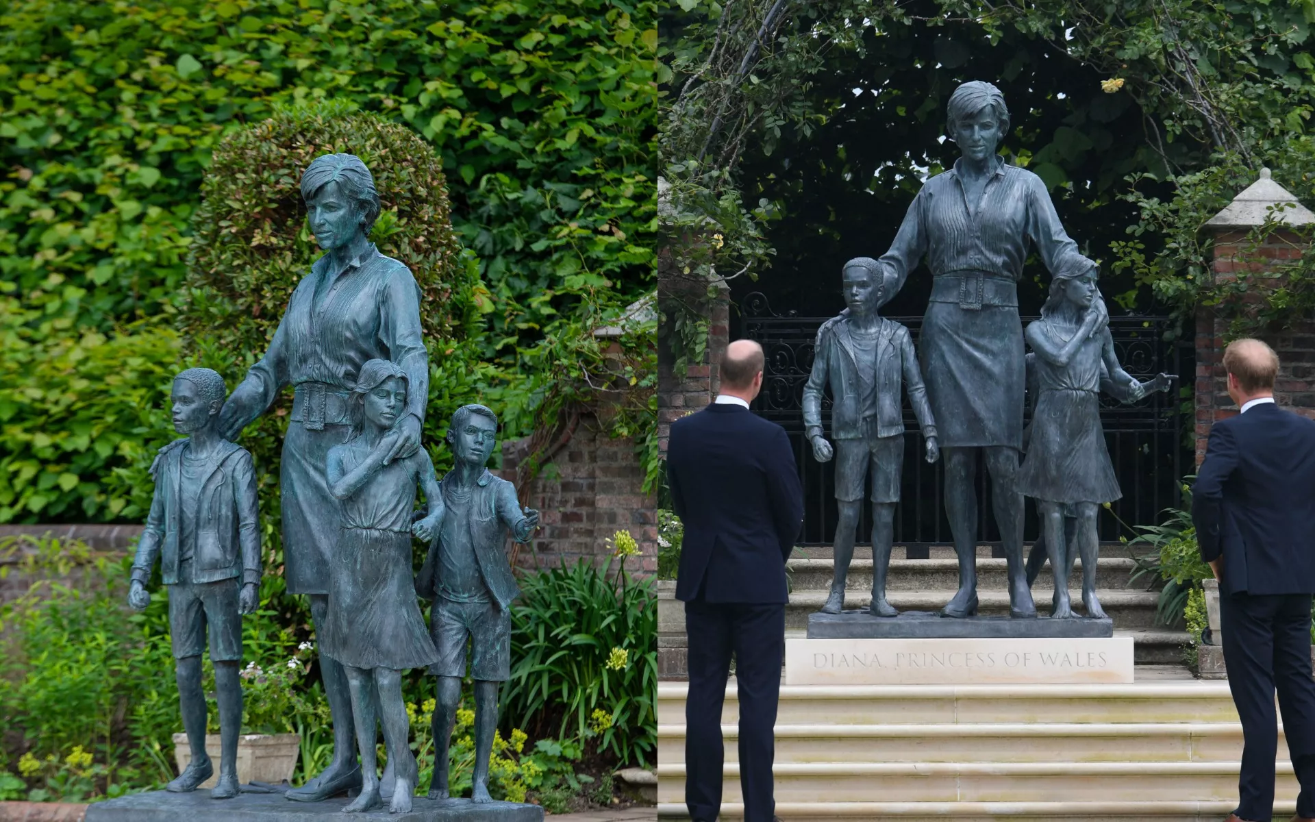 Статуя принцеси Діани біля Кенсінгтонського палацу