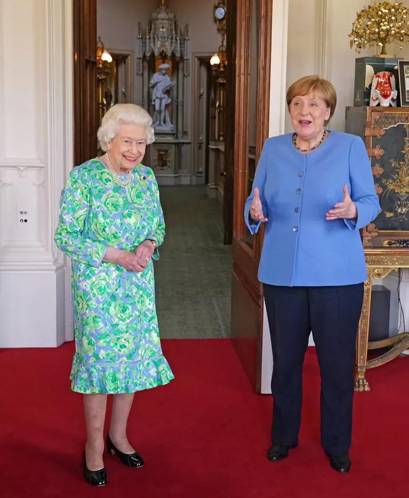 Єлизавета II і Ангела Меркель в Віндзорському замку