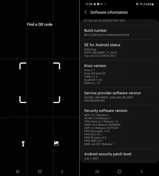 QR-сканер и обновление безопасности – больше ничего владельцы Galaxy Note20 не нашли