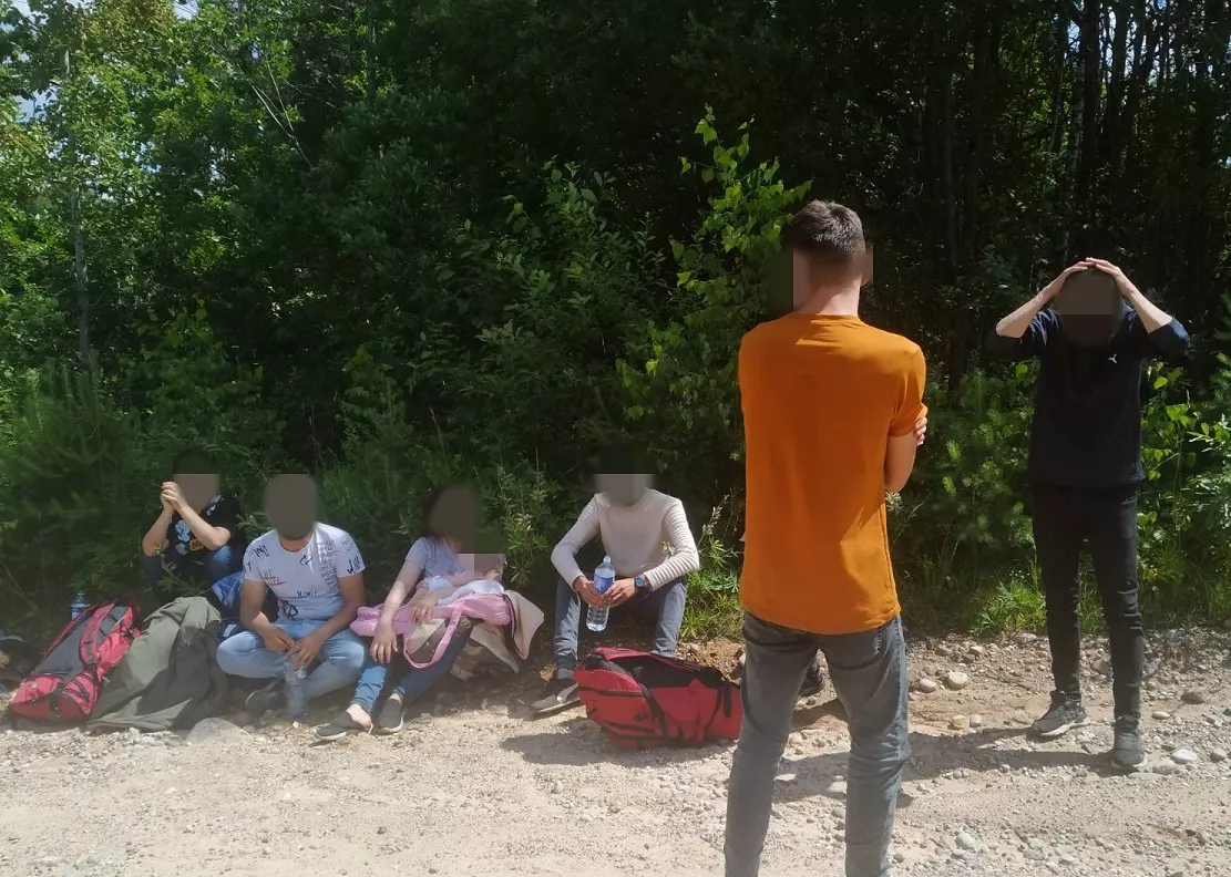 Пограничники ежедневно отчитываются о десятках задержанных на границе Литвы. Фото:  Государственное управление пограничной безопасности Литвы