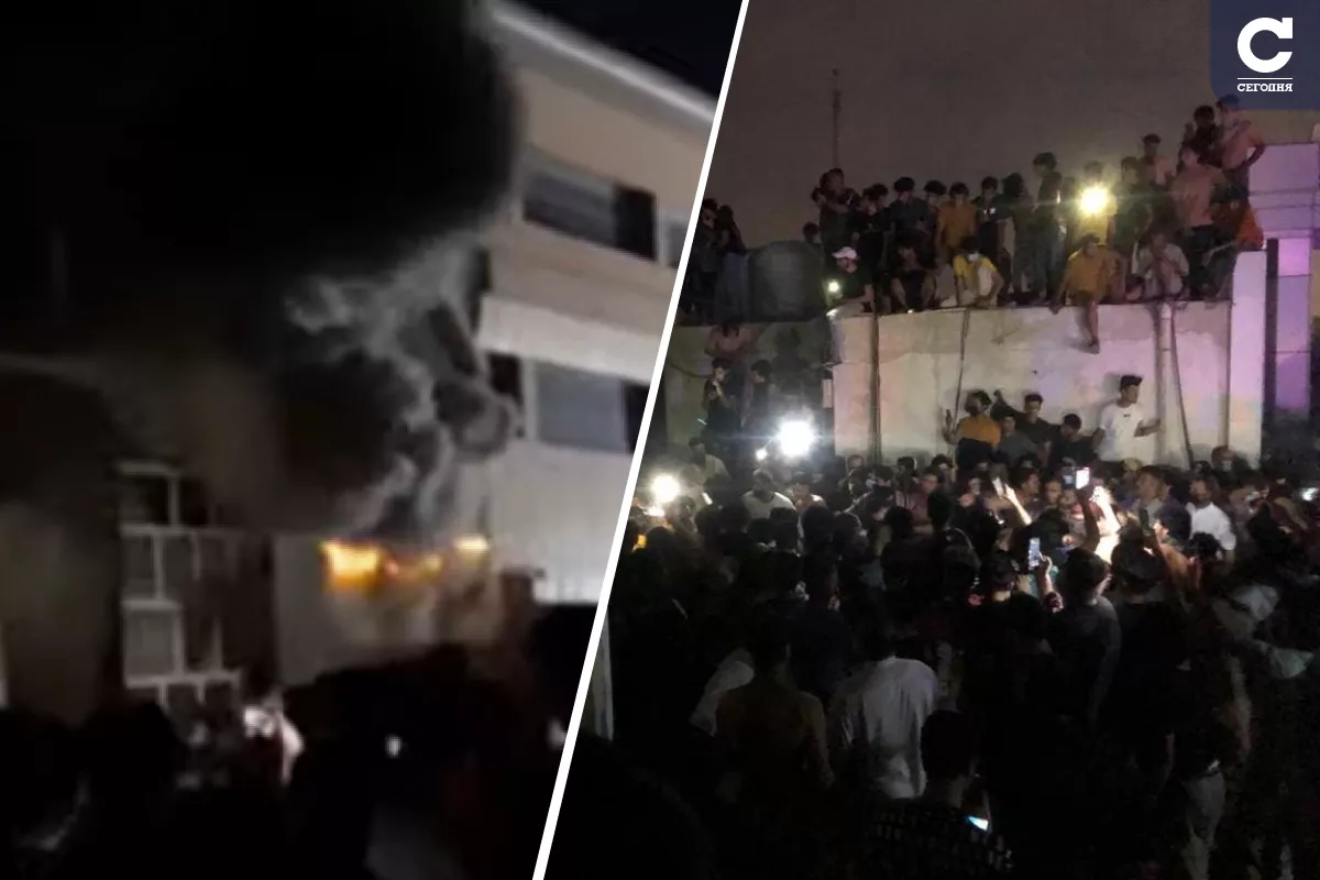 Пожар в больнице "Аль-Хусейн"/коллаж "Сегодня"