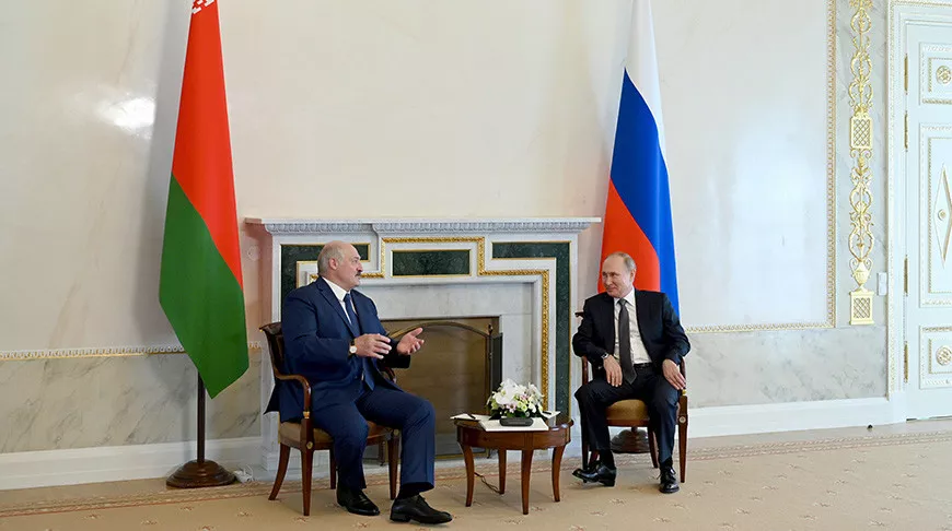 Александр Лукашенко и Владимир Путин. Фото пресс-службы президента России