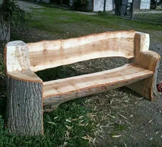 Как сделать скамейку из дерева 