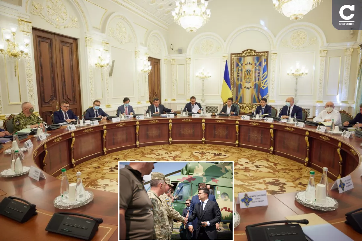 Зеленский проведет заседание СНБО на Донбассе. Коллаж "Сегодня"