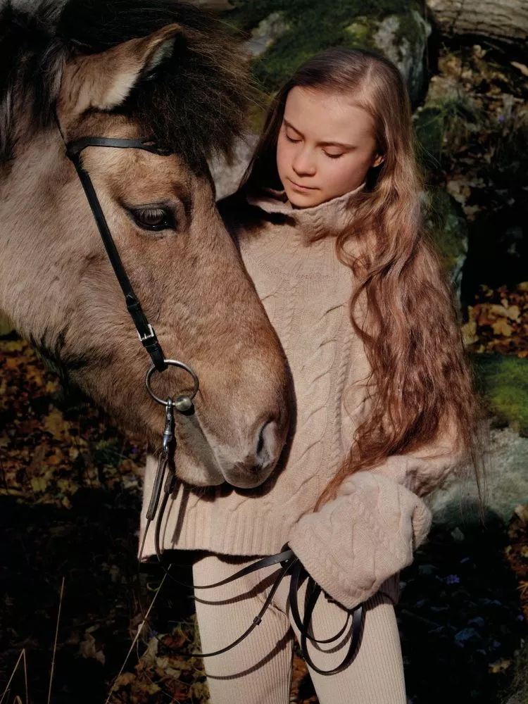 Грета Тунберг в съемке Vogue Scandinavia