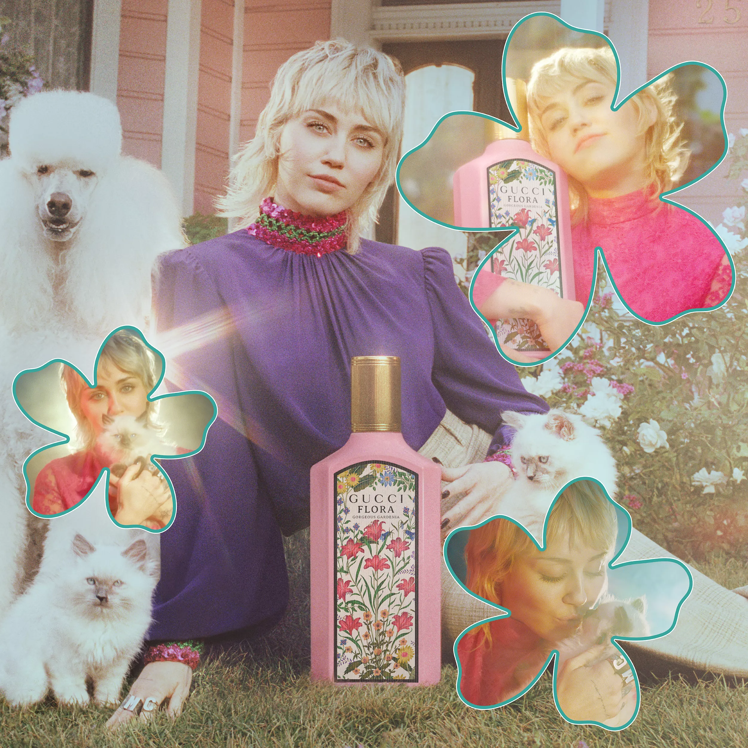 Майли Сайрус в рекламе аромата Gucci Flora