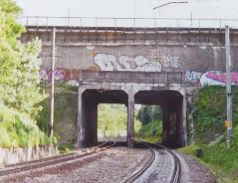 Тоннель над железной дорогой. Фото: архив
