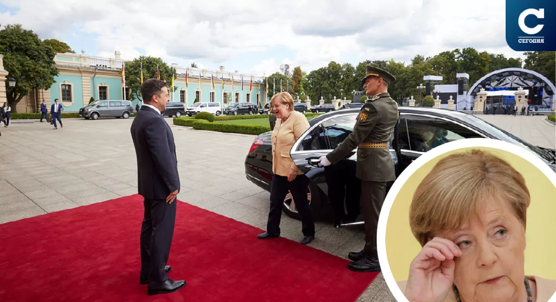 Ангелу Меркель в "Борисполе" руководство Офиса президента не встретило. Коллаж: "Сегодня"