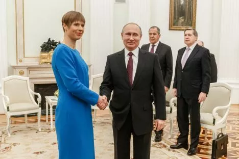 В 2019 году Керсти Кальюлайд побывала с рабочим визитом в Москве и встречалась с президентом России Владимиром Путиным / Фото пресс-службы Кремля
