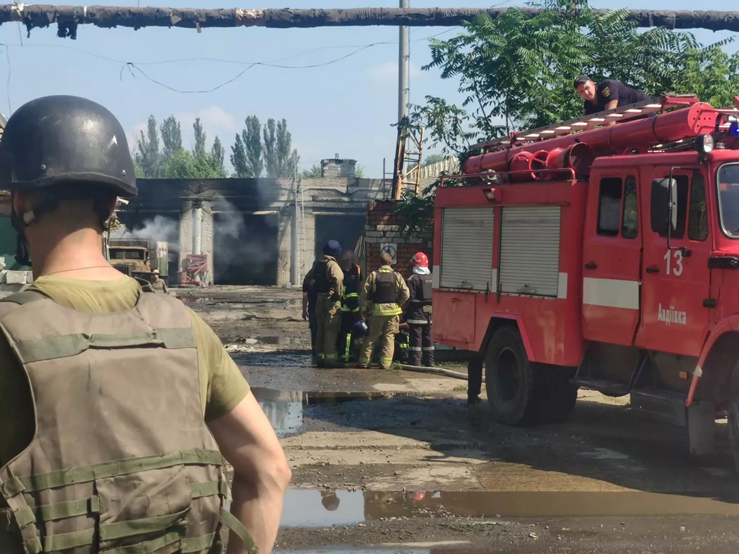 На месте работали пожарные / Фото: пресс-служба ООС