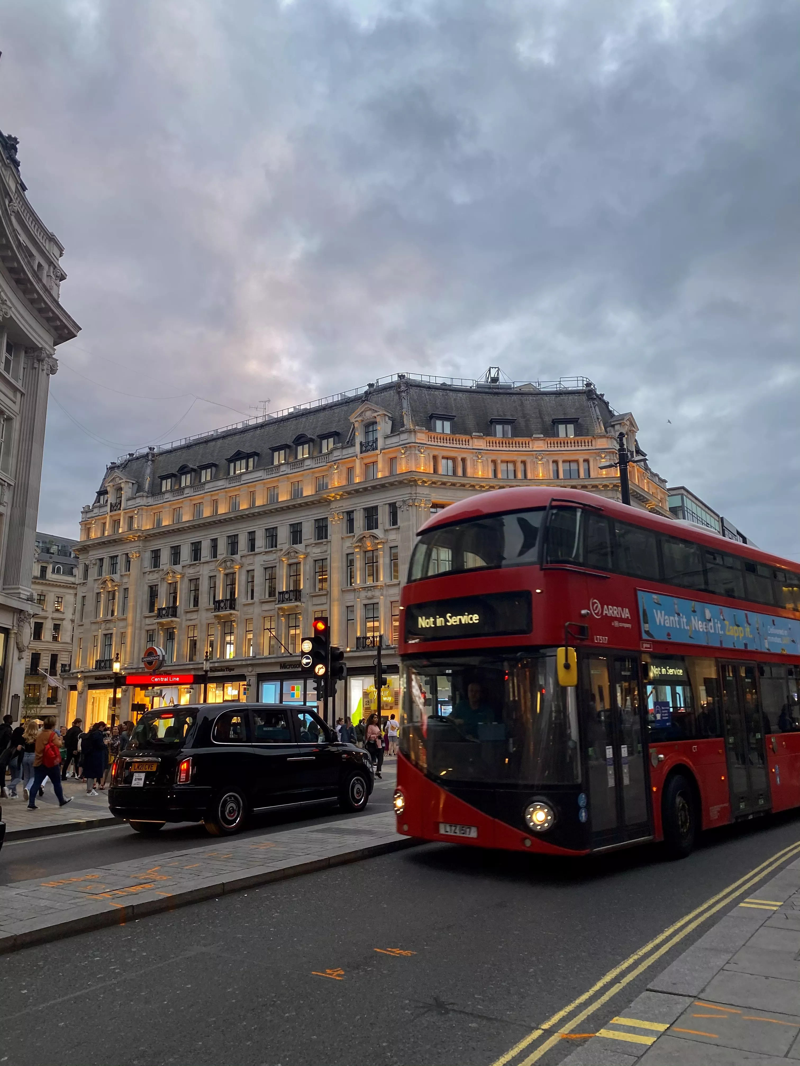 Вечерний Лондон на Oxford Street