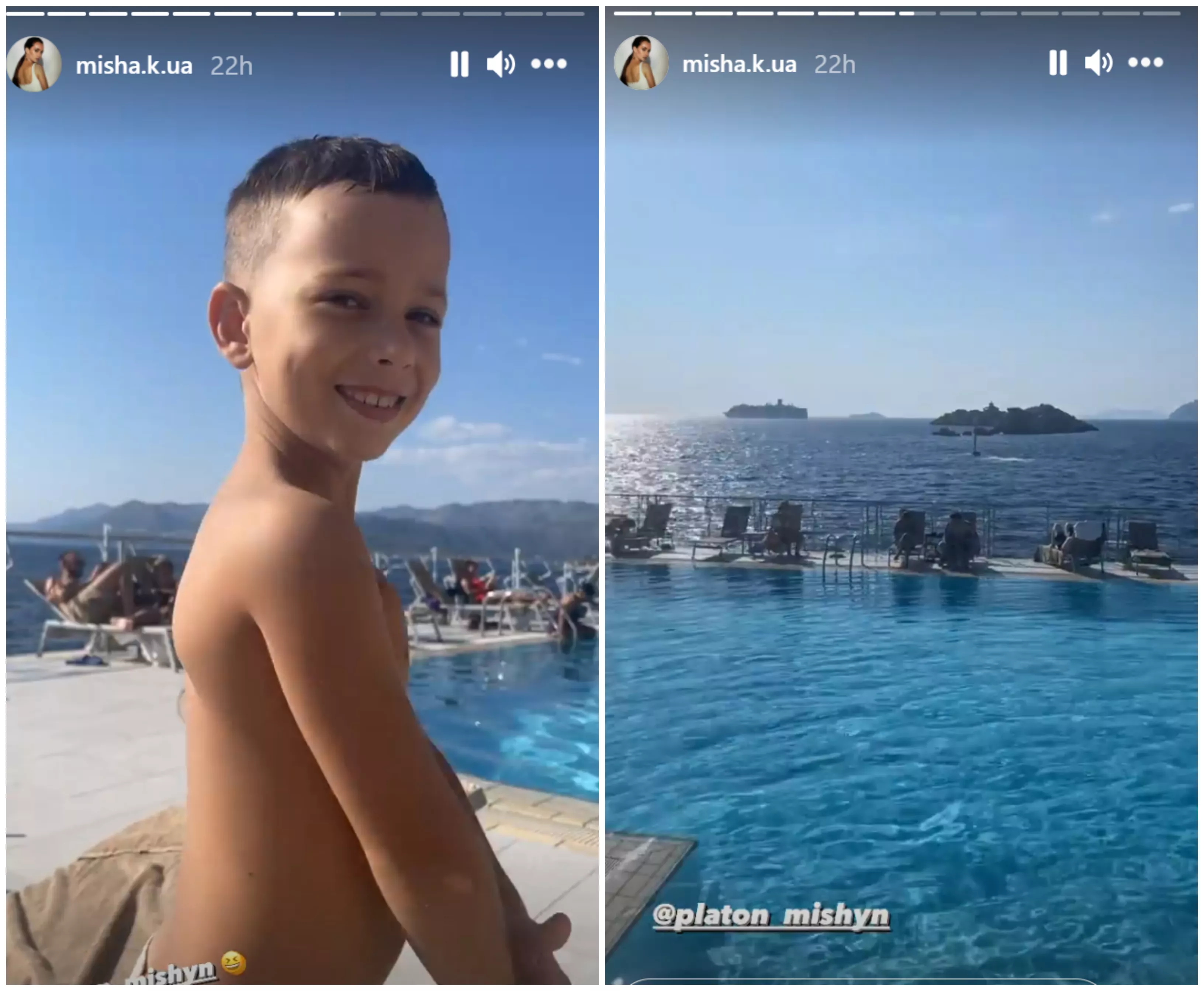 Ксения Мишина показала кадры со своим сыном в Хорватии