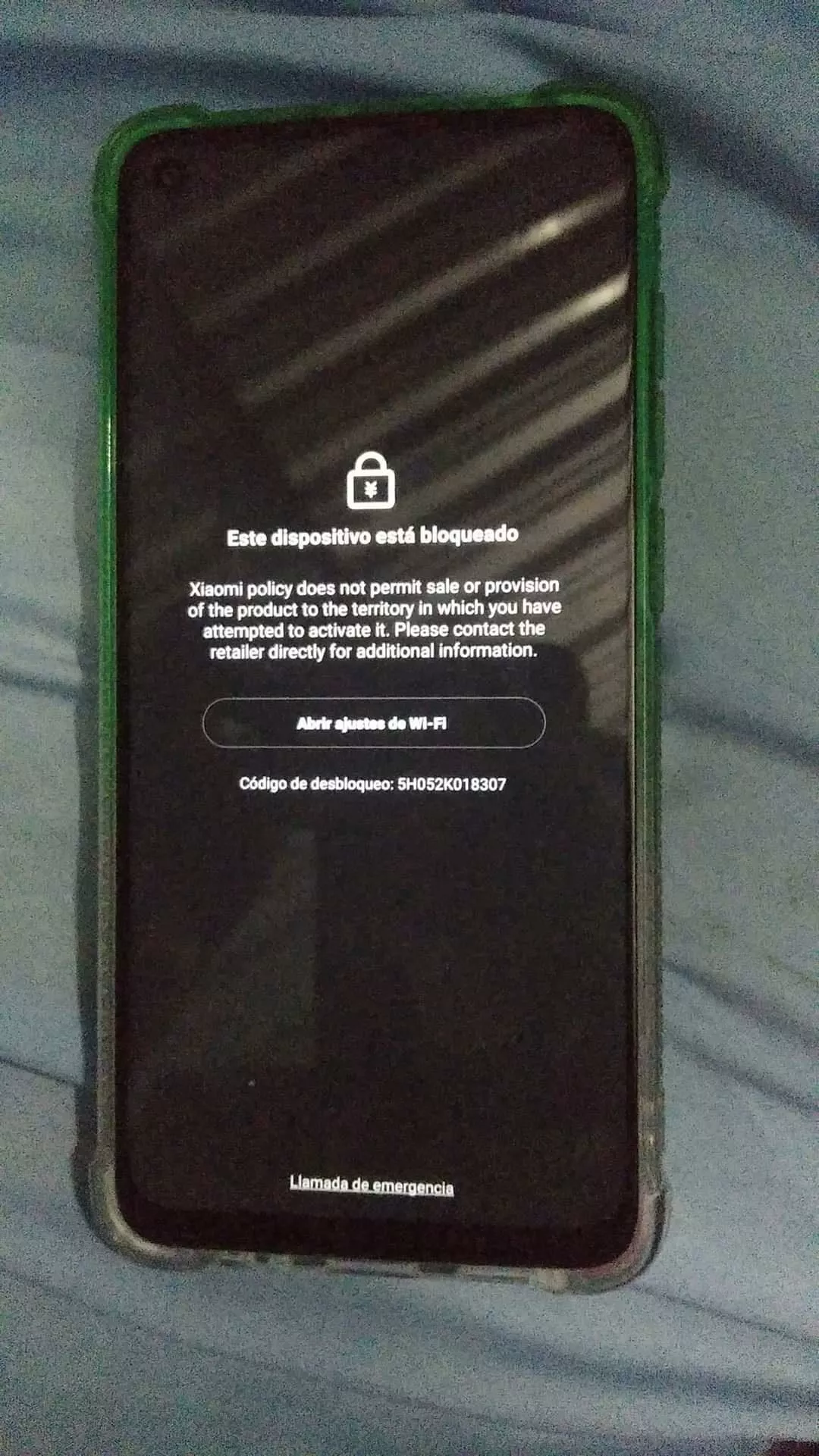 Заблокированный телефон Xiaomi