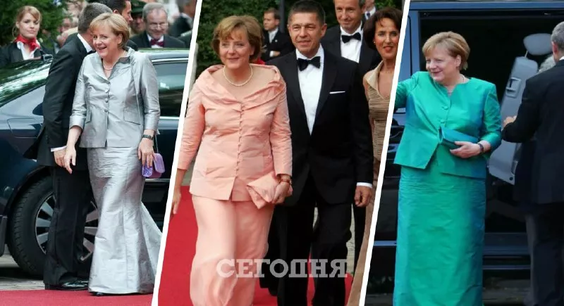 Даже на красной дорожке канцлер Германии не изменяет  своему стилю / Коллаж "Сегодня"