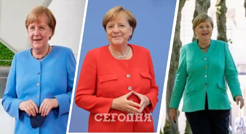 Консервативна в фасонах Меркель выбирает яркие цвета в одежде / Коллаж "Сегодня"