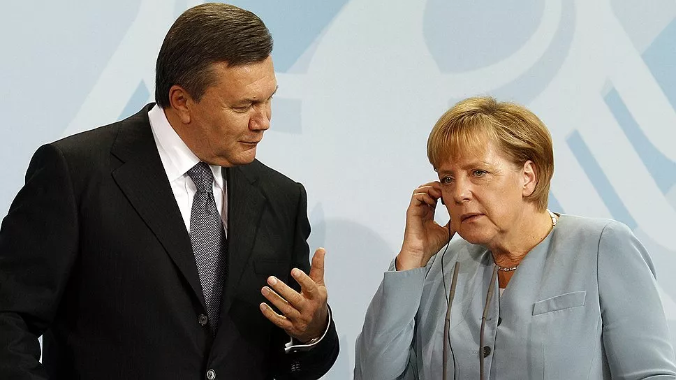 Віктор Янукович поскаржився Ангелі Меркель на тиск з боку Росії