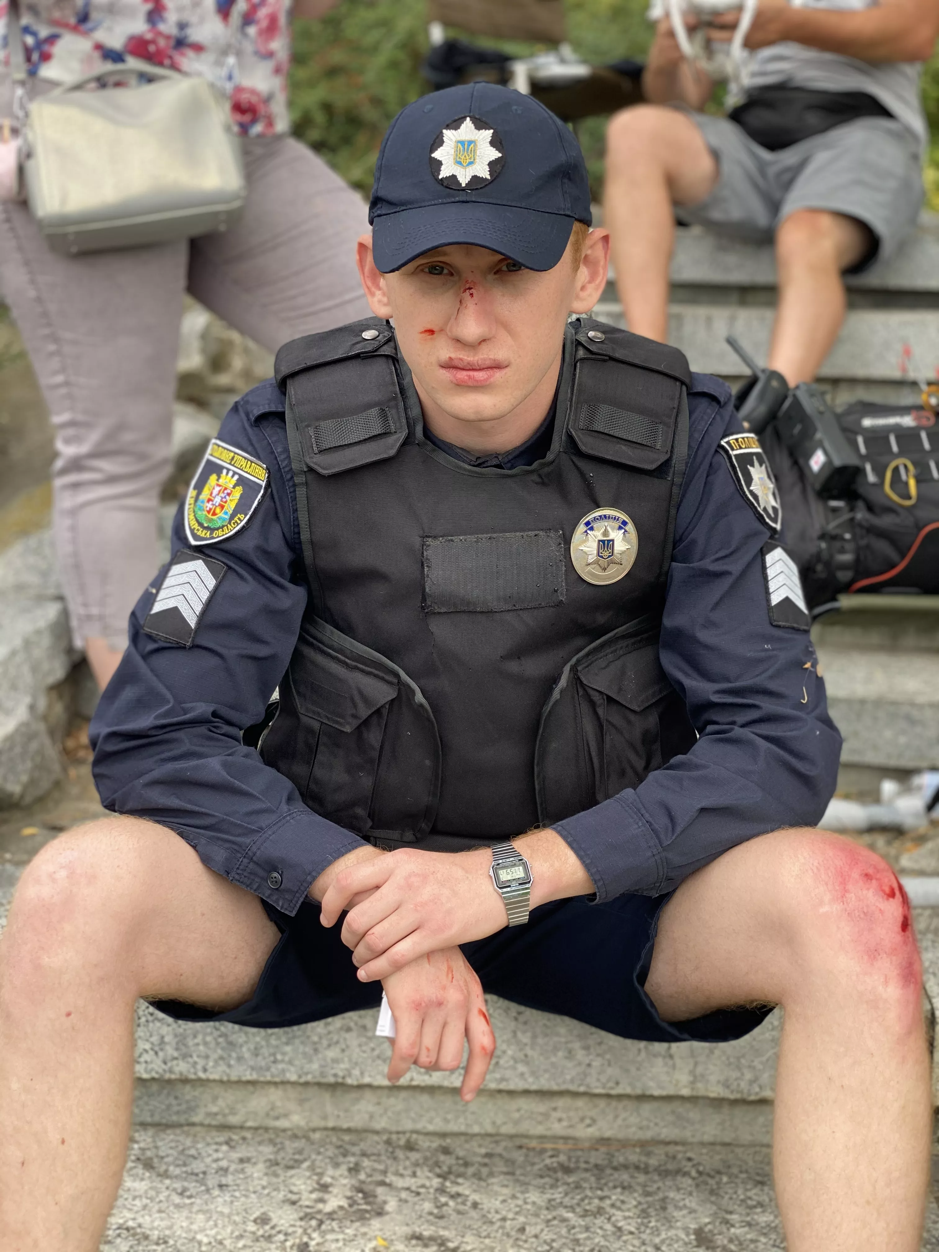 Александр Рудинский в роли полицейского