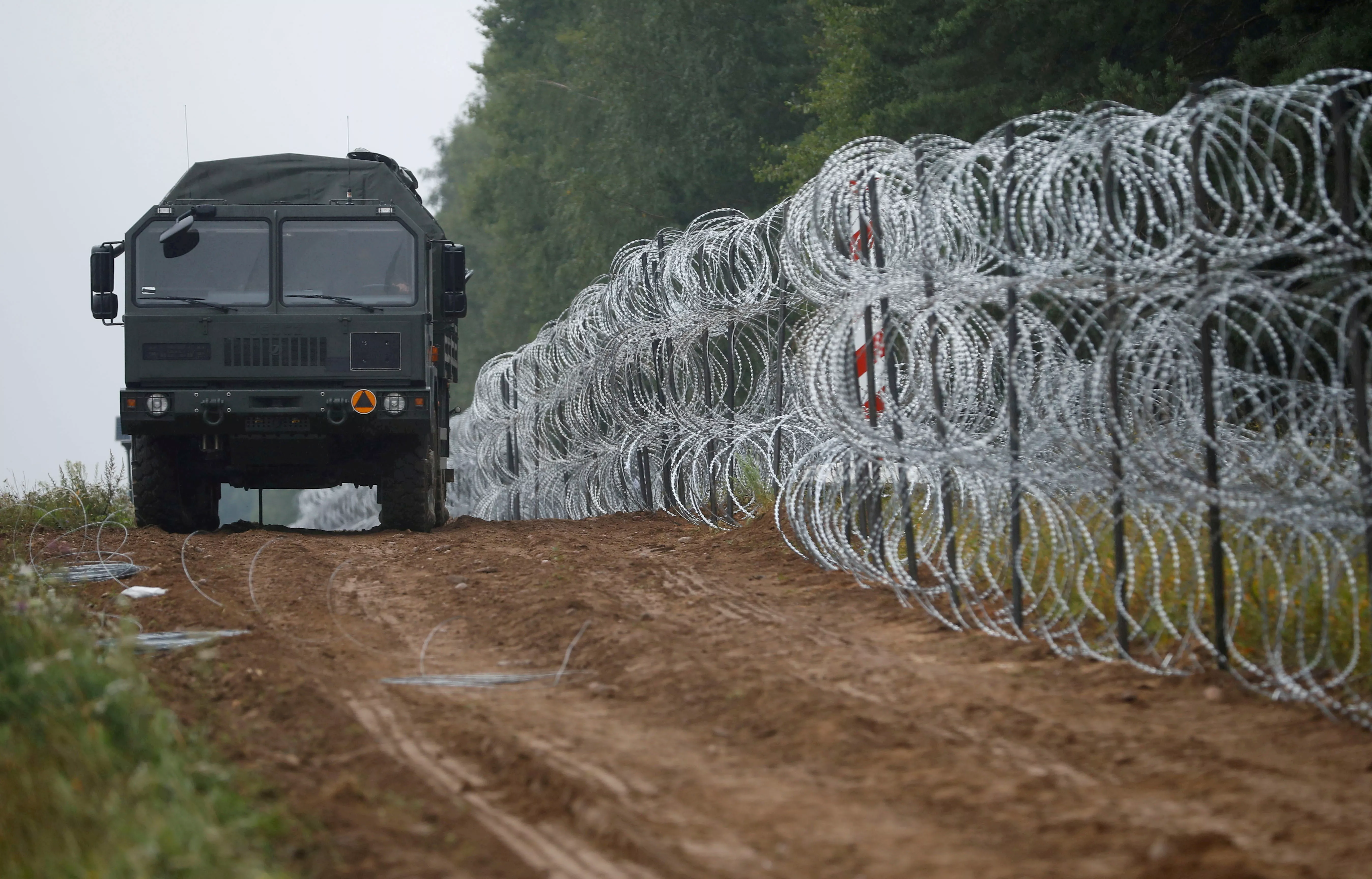 Граница Польши с Беларусью / Фото Reuters