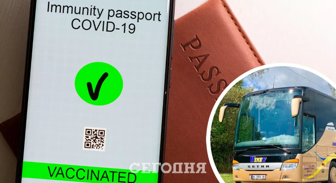 COVID-сертификаты будут проверять у пассажиров автобусов/Коллаж: Сегодня