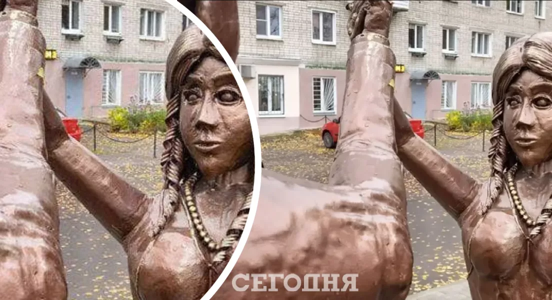 Пам'ятник молодятам в Нижньогородській області викликав неоднозначні емоції у місцевих жителів. Колаж "Сегодня".
