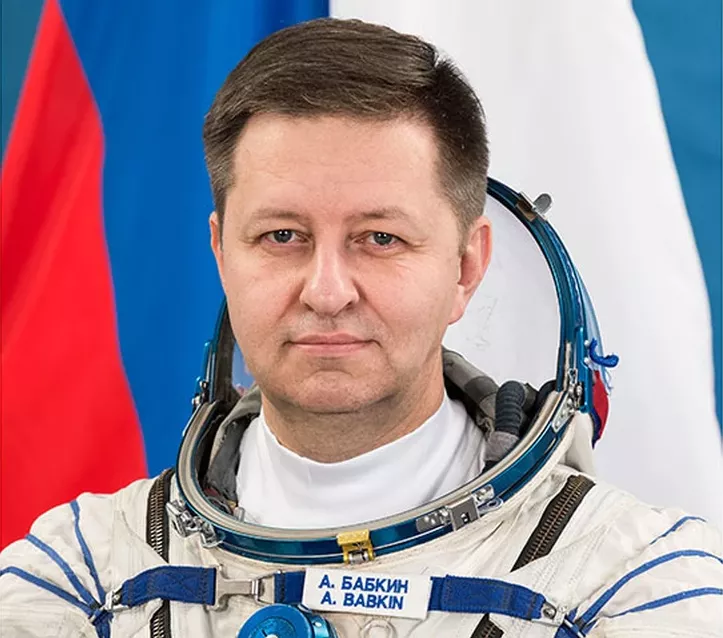 Russian cosmonaut Andrey Babkin