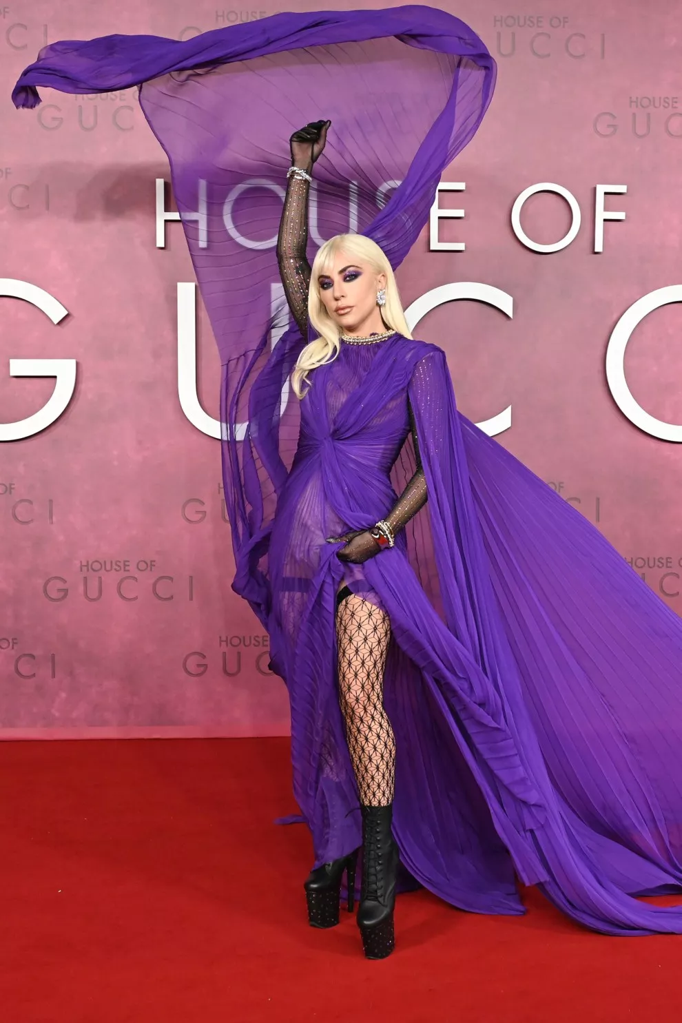 Леди Гага на премьере "Дома Gucci" в Лондоне
