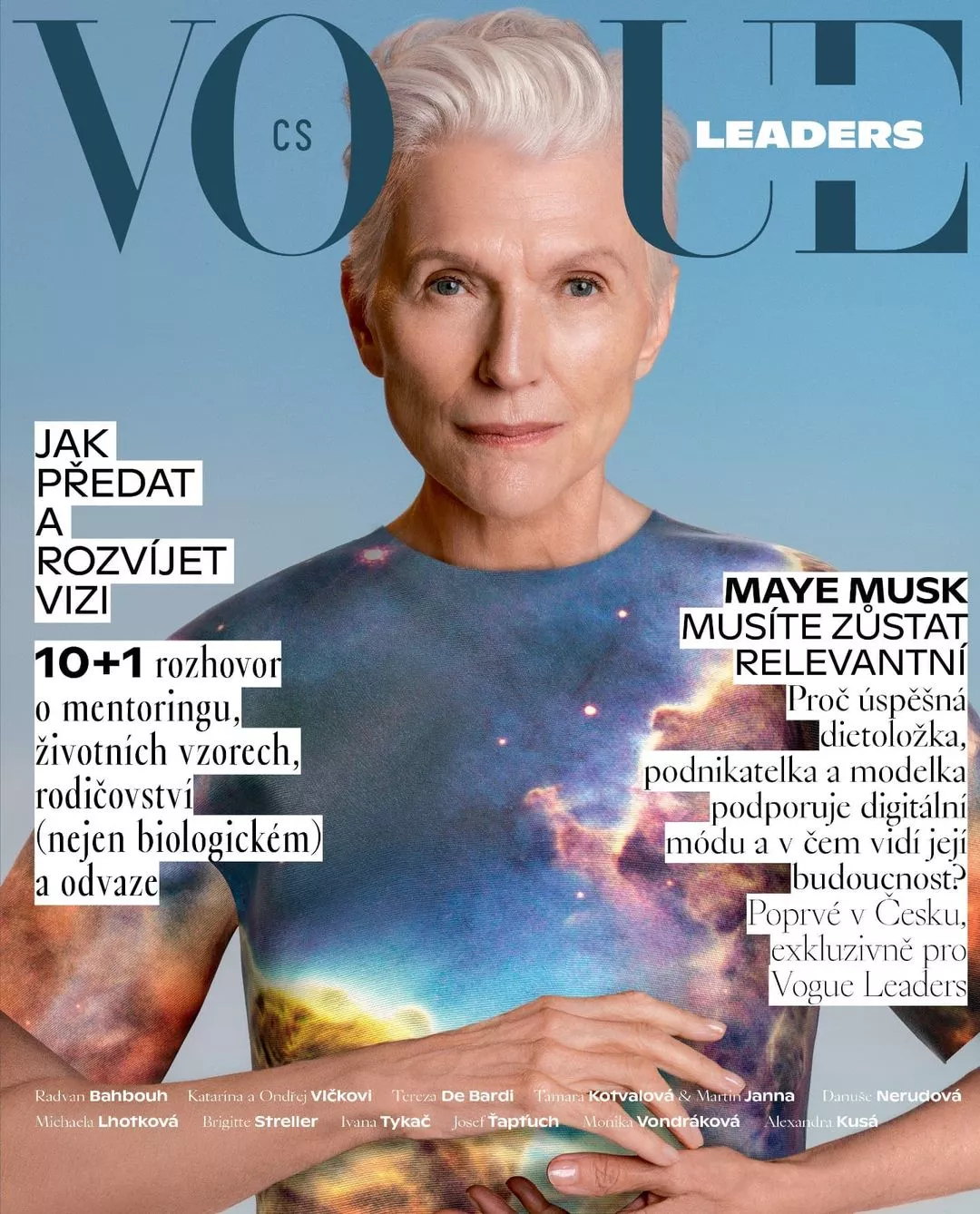Мэй Маск на обложке Vogue Чехословакия