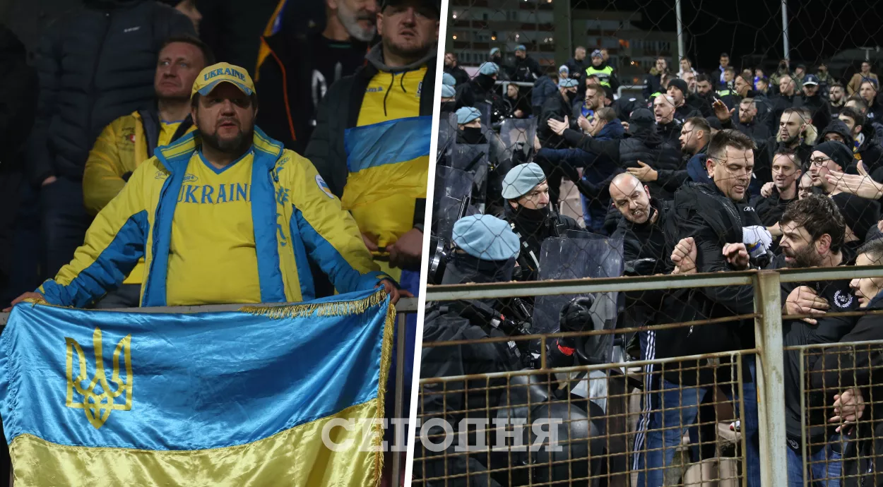 Боснийские болельщики пытались напасть на украинцев