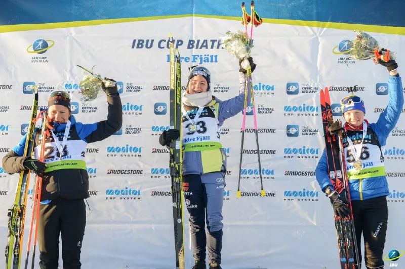 Украинка Дарья Блашко завоевала бронзовую медаль в женском спринте на Кубке IBU