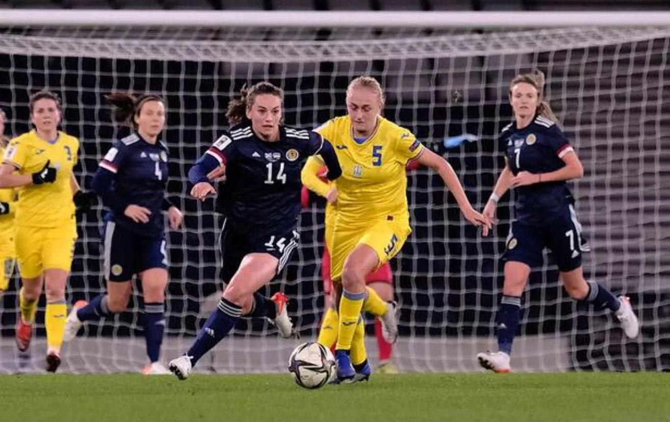 Женская сборная Украины по футболу сыграла вничью с Шотландией