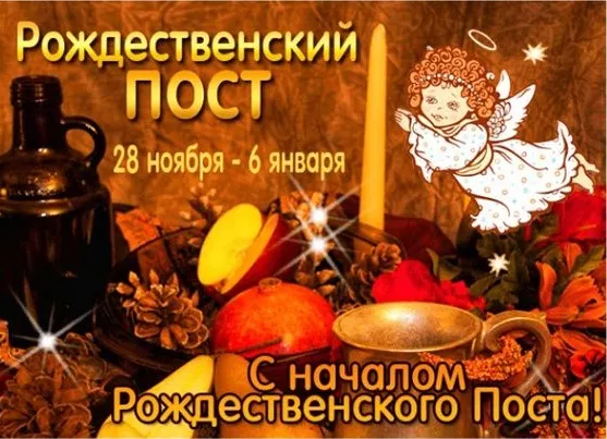Открытки и картинки с началом Рождественского поста / Фото: pinterest