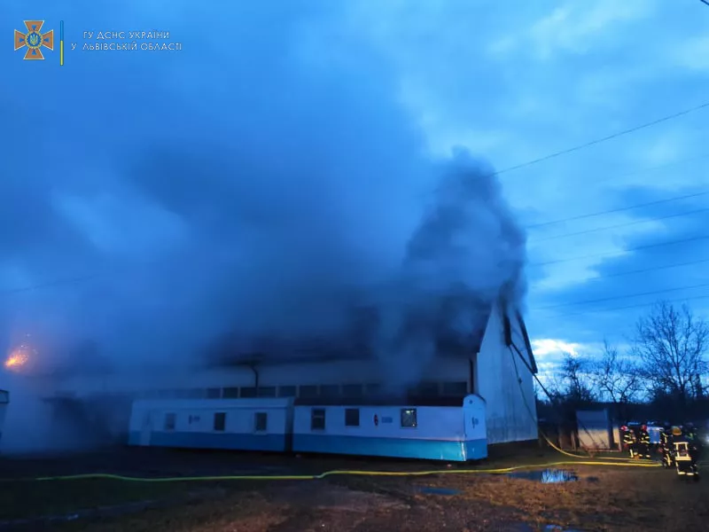 Что именно стало причиной пожара — неизвестно/Фото: ГСЧС во Львовской области