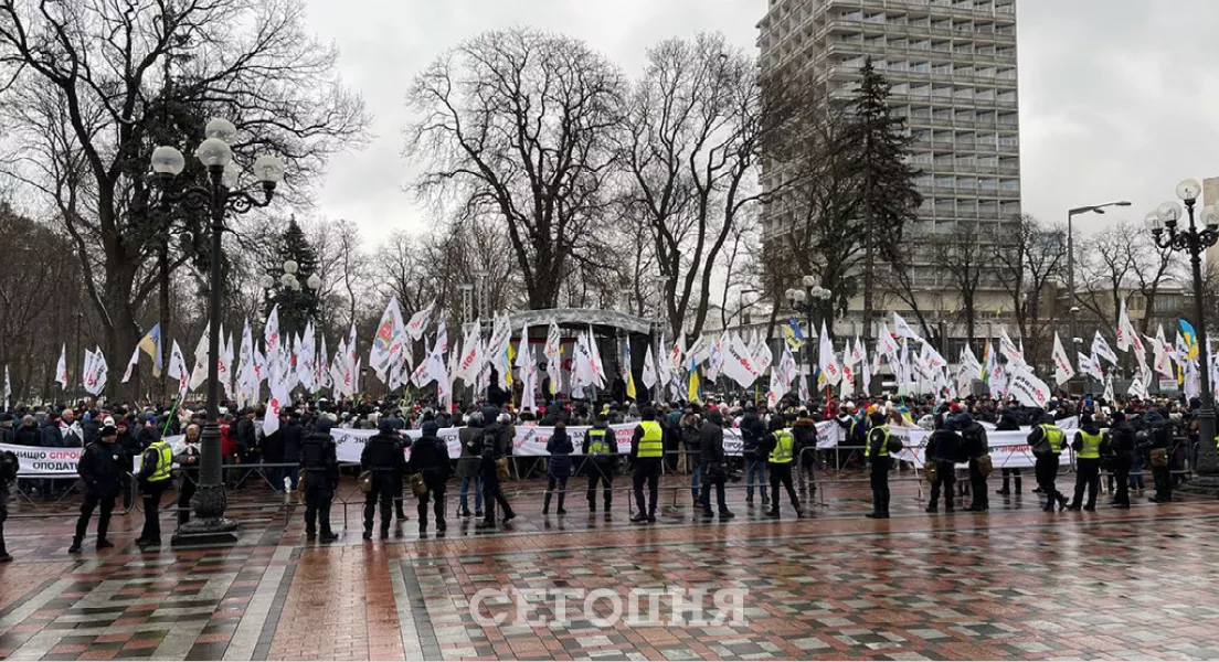 Протесты ФОПов. Фото: "Сегодня"