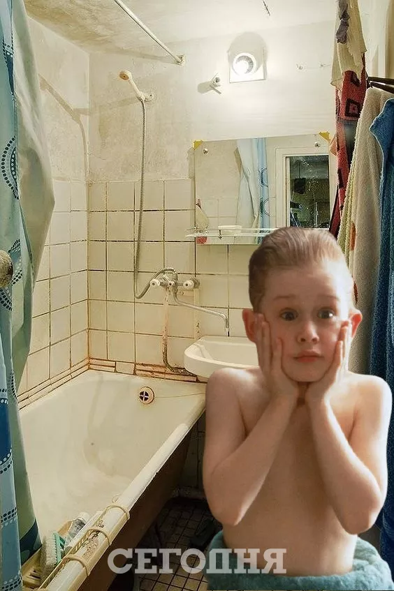 Ванная комната в стиле 90-х в Украине.
