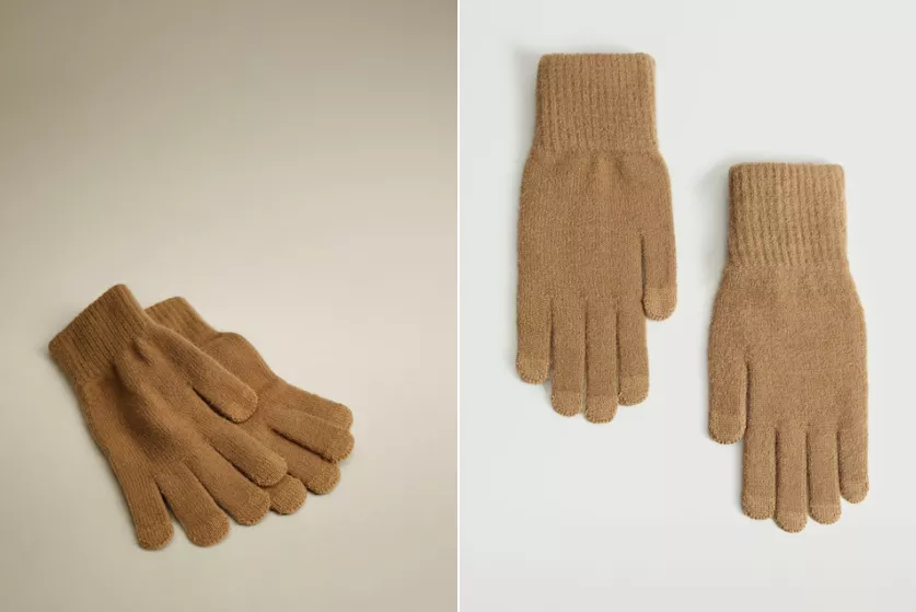 Сенсорные перчатки MANGO из трикотажа 699 грн