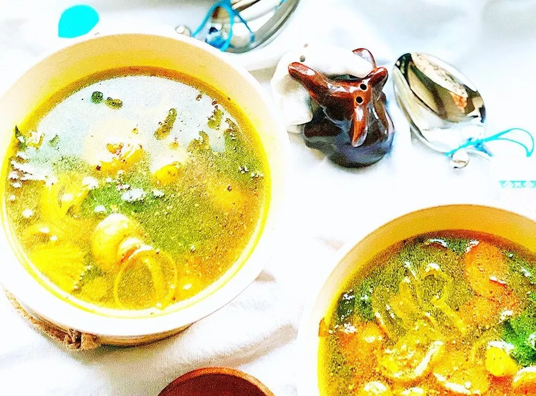 Детокс-суп с имбирем и грибами