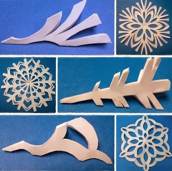 Как сделать снежинки из бумаги / Фото: pinterest