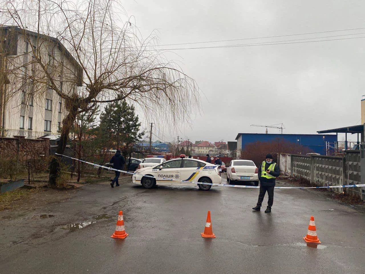 В Вишневом задержали мужчину, который стрелял в людей. Фото: Telegram-канал "Алярм".