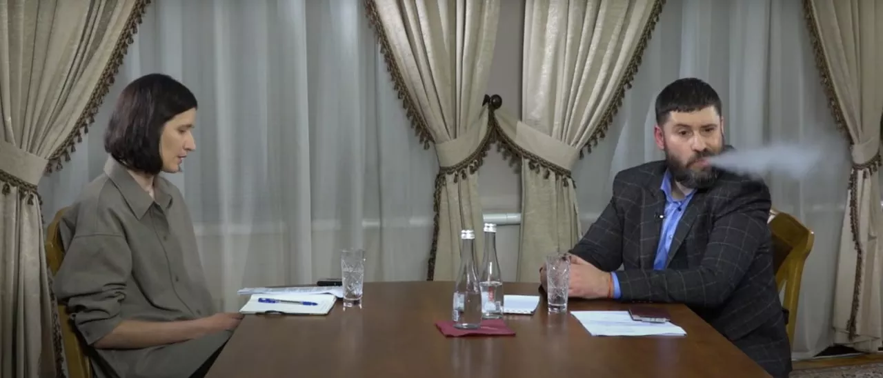 Александр Гогилашвили дает интервью