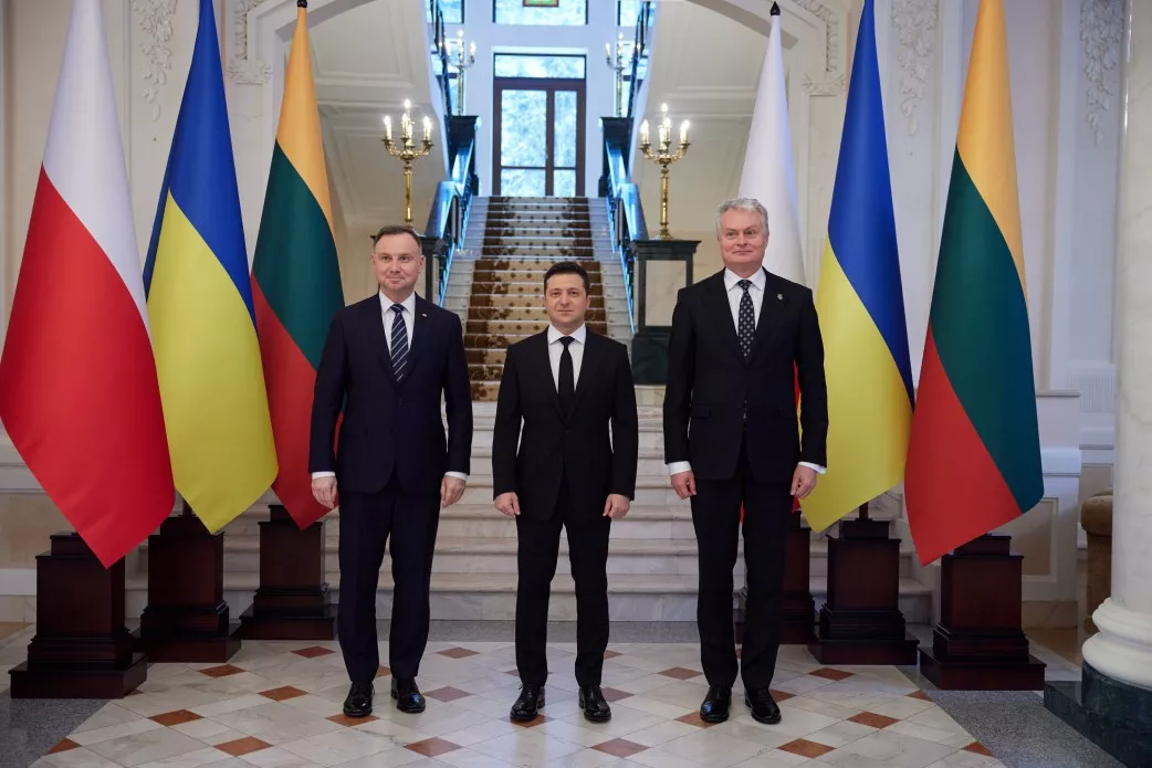 Президент Литвы Гитанас Науседа и президент Польши Анджей Дуда подтвердили поддержку членства Украины в ЕС и НАТО