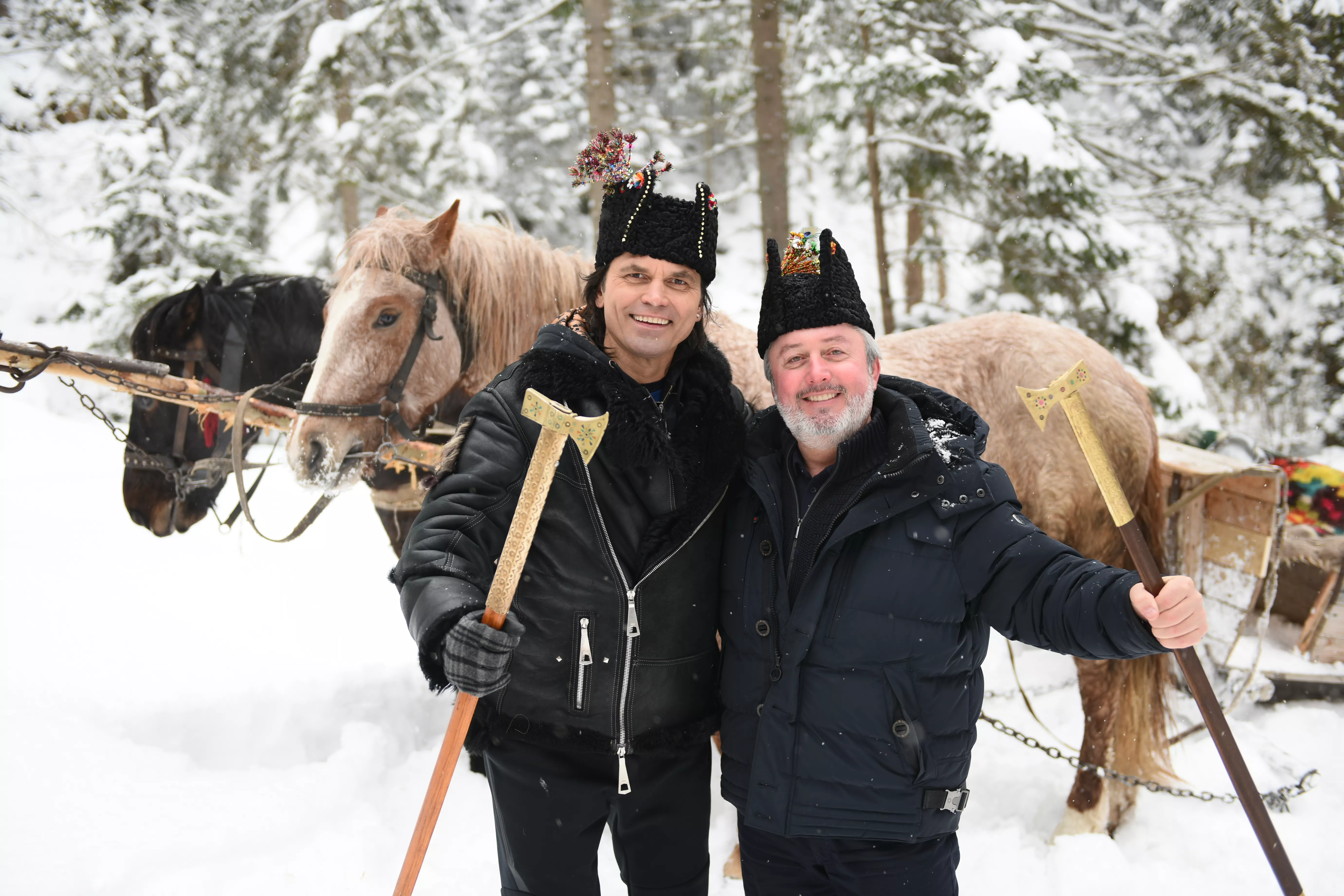 Актер Виталий Борисюк и Иван Гаврон, основатель фестиваля и владелец Romantik Spa Hotel.