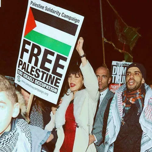 Белла Хадід на акціях протесту за права палестинців