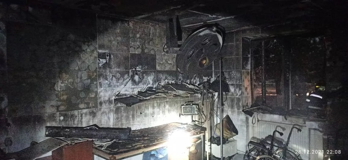 В результате пожара в палате все сгорело/Фото: "Сегодня", автор — Наталья Фармус