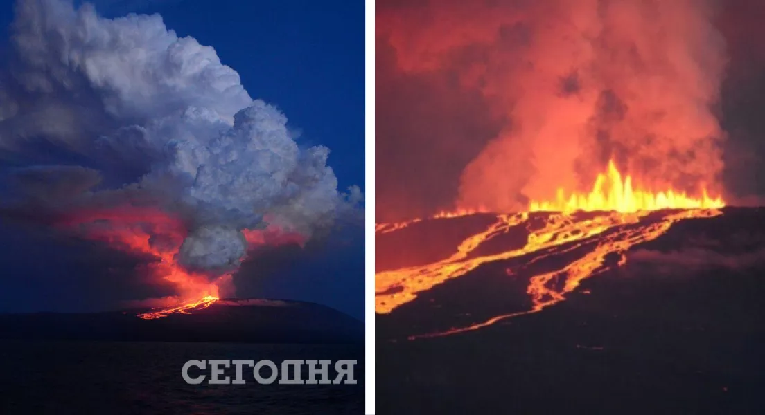 В последний раз этот вулкан извергался в 2015 году. Коллаж "Сегодня"