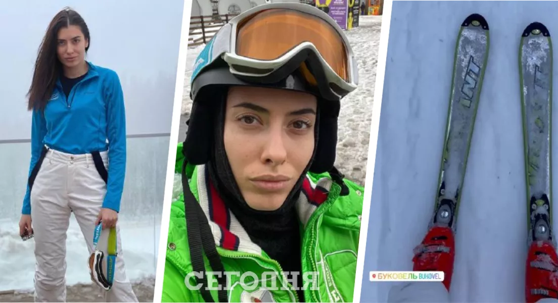 Мария Мезенцева каталась на лыжах в Буковеле / Коллаж "Сегодня"