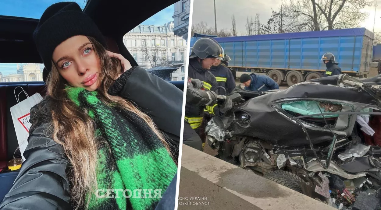 Жена украинского футболиста насмерть разбилась в ДТП (фото, видео)