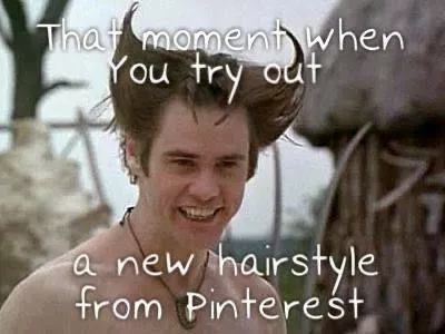 That moment when I tried to get my hair done from Pinterest.