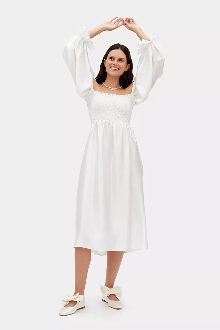 Белое льняное платье Atlanta за 7200 грн